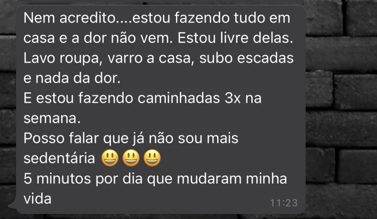 Depoimento de aluno